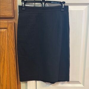Black Knee-Length Pencil Skirt for Work